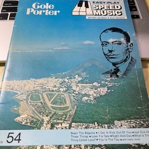 COLE PORTER EZ PLAY SPEED MUSIC Songbook Beginner 1976 Guitar Piano Organ Sheet.